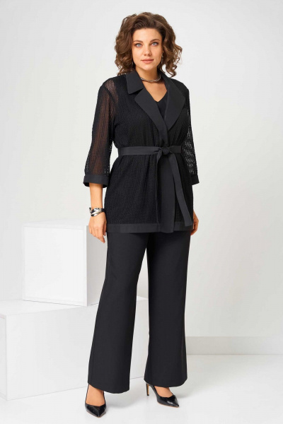 Брюки, кардиган, топ Асолия 1514 черный - фото 7