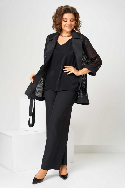 Брюки, кардиган, топ Асолия 1514 черный - фото 6