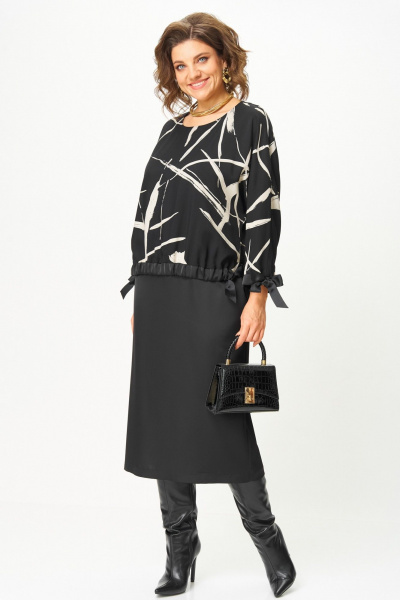 Платье Aira Style 24429 черный - фото 7