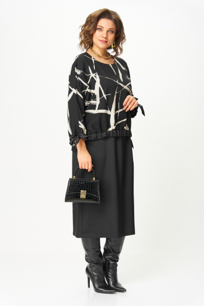 Платье Aira Style 24429 черный - фото 5