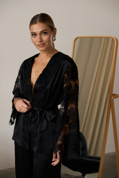 Брюки, жакет AMUAR 1087 черный - фото 6