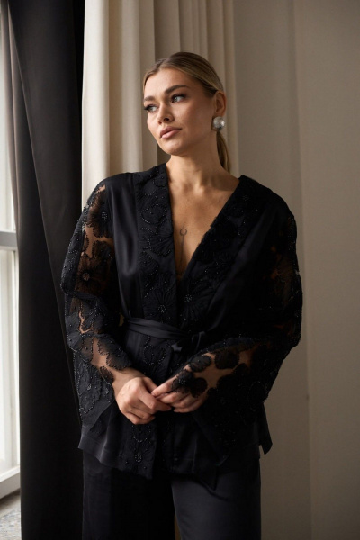 Брюки, жакет AMUAR 1087 черный - фото 3