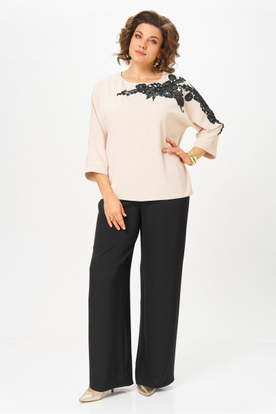 Блуза Rumoda 2277_дл_бежевый - фото 10