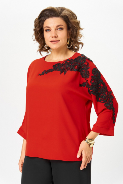 Блуза Rumoda 2277_дл_красный - фото 6