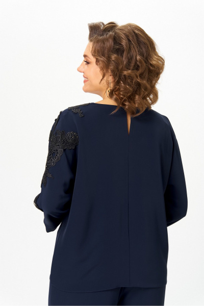 Блуза Rumoda 2277_дл_синий - фото 8