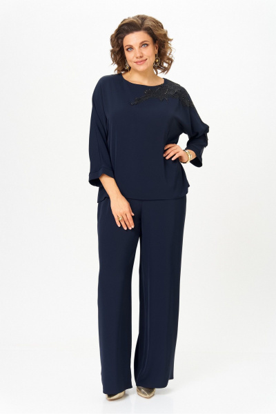 Блуза, брюки Rumoda 2278_дл_синий - фото 4