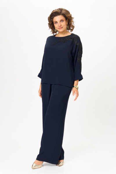 Блуза, брюки Rumoda 2278_дл_синий - фото 2