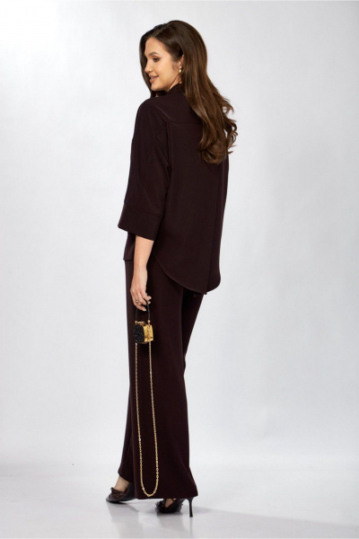 Блуза, брюки ZigzagStyle 559-2 темная ежевика - фото 7