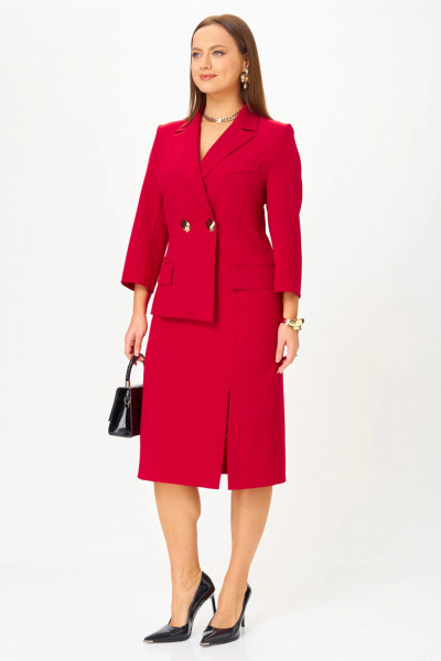 Платье Твой имидж 2305 красный - фото 3