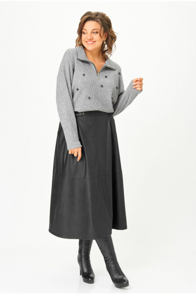 Юбка Andina city 1022-25 черный - фото 4