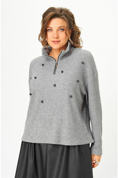 Джемпер Andina city 3016-25 серый - фото 4