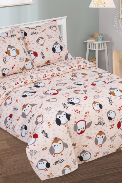 Наволочка, пододеяльник, простыня АРТПОСТЕЛЬ 112 пташка - фото 1
