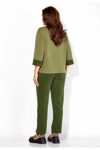 Брюки, джемпер TAiER 1381 олива - фото 4