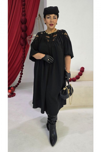 Платье Vittoria Queen 27503 черный - фото 7