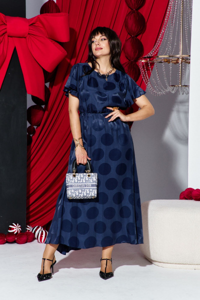 Платье Vittoria Queen 28483 темно-синий - фото 1