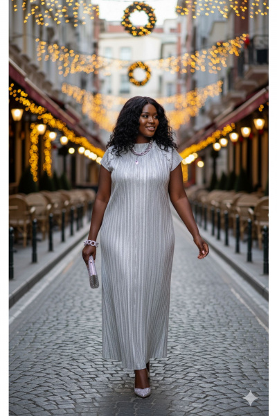 Платье Vittoria Queen 28513/2 серый - фото 6