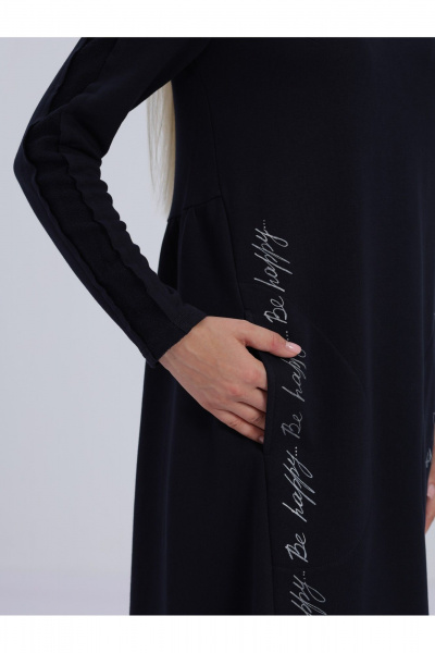 Платье Полинушка 645/2 синий - фото 5