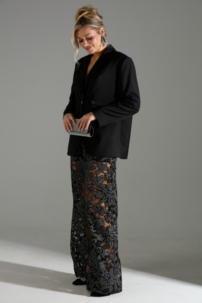 Брюки, жакет LM К43040 черный - фото 2