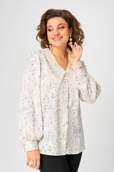 Блуза Svetlana-Style 2304 молочный_принт - фото 3