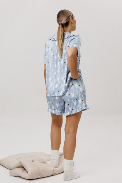 Блуза, шорты Anelli 1749 небесный_зефир - фото 10