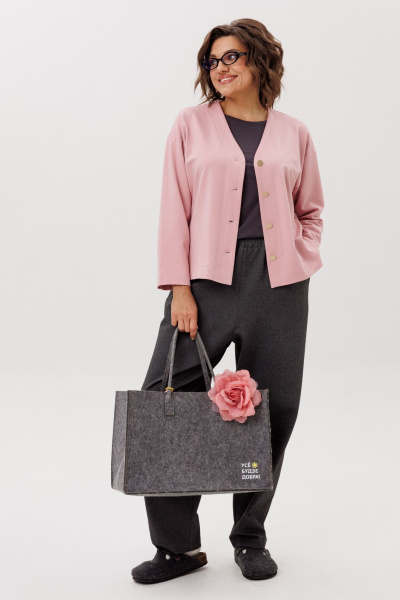 Жакет Anelli 1661.1 розовы_закат - фото 9