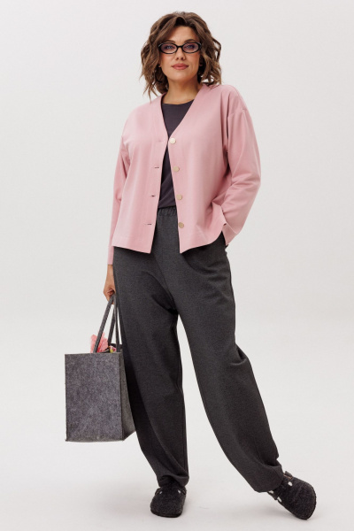 Жакет Anelli 1661.1 розовы_закат - фото 3