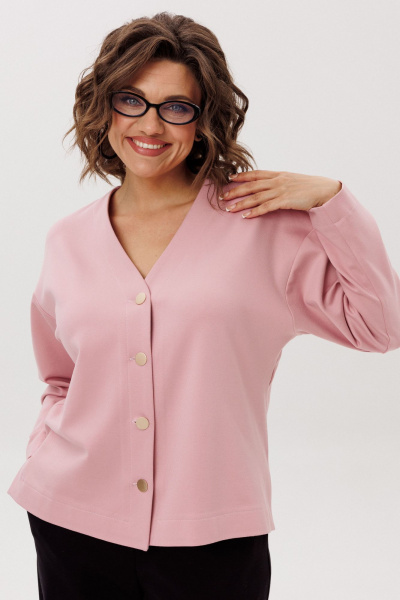 Жакет Anelli 1661.1 розовы_закат - фото 2