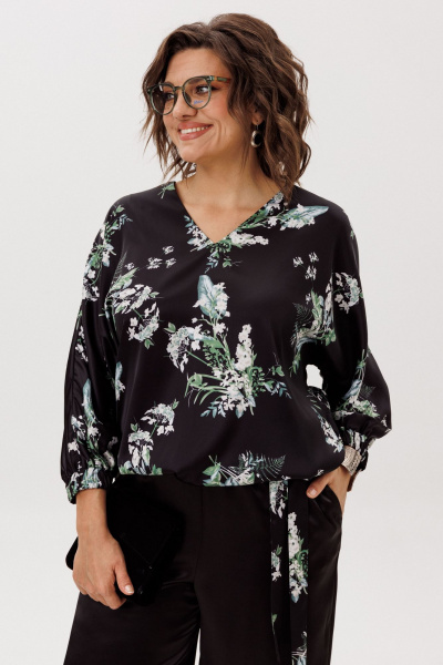 Блуза Anelli 1662 цветы_ночного_сада - фото 9
