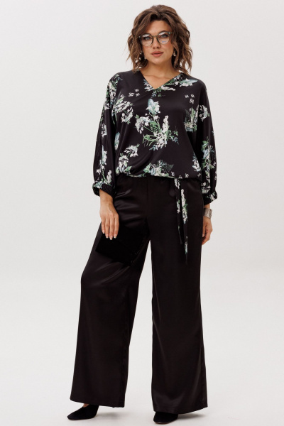 Блуза Anelli 1662 цветы_ночного_сада - фото 3