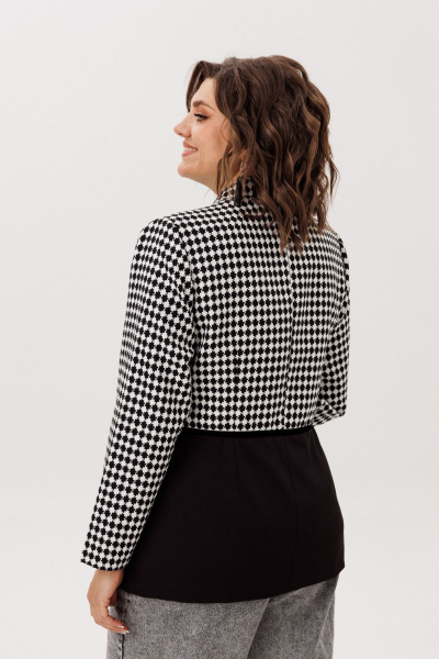 Жакет Anelli 1756 ретро_монохром - фото 7