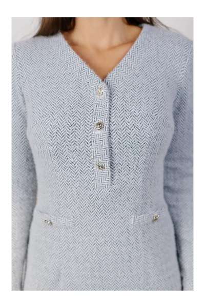 Платье MONA STYLE 22046/1 серый - фото 8