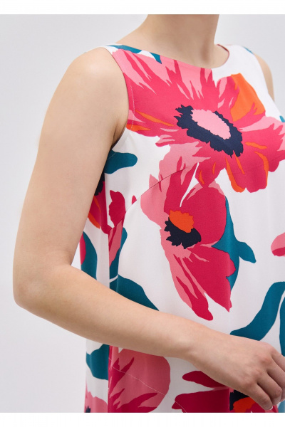 Платье Полинушка 416 принт_крупные_цветы - фото 4