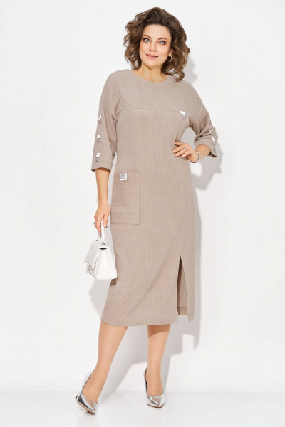 Платье Liliana 1485 капучино - фото 9