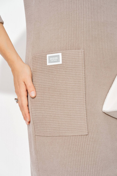 Платье Liliana 1485 капучино - фото 7