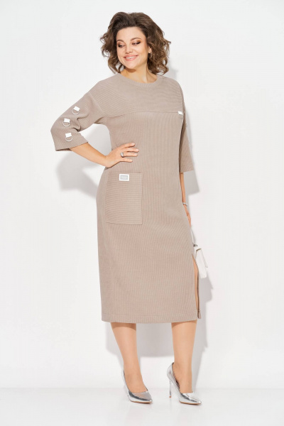 Платье Liliana 1485 капучино - фото 6