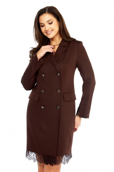 Платье Милора-стиль 1413 шоколад - фото 3