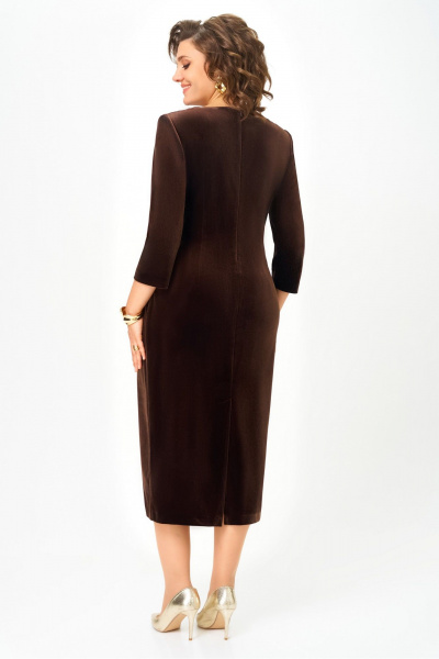 Платье DaLi 7062 шоколад - фото 2