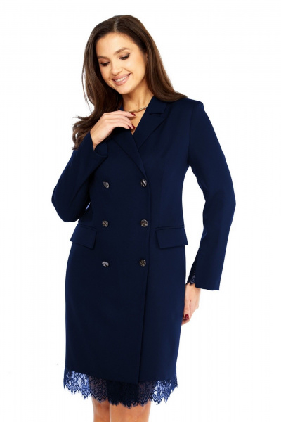 Платье Милора-стиль 1413 синий - фото 2