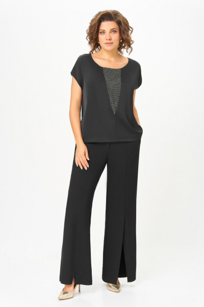 Брюки, жакет, топ DaLi 7064 чёрный - фото 2