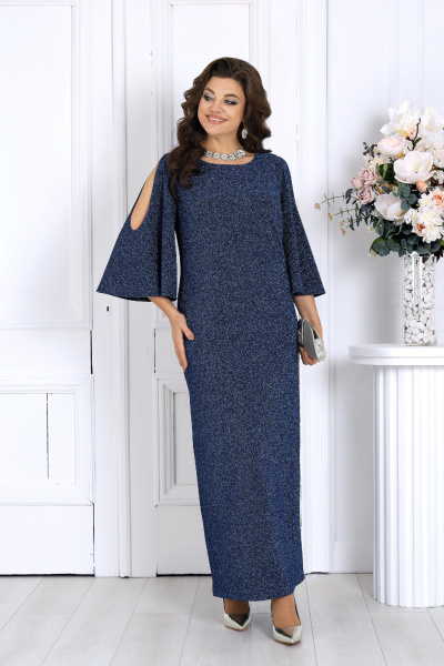 Платье Ninele 6083 светло-синий - фото 6