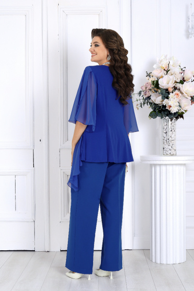 Блуза, брюки Ninele 7512 василек - фото 9