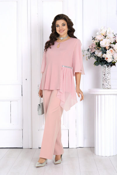 Блуза, брюки Ninele 7512 розовый - фото 4