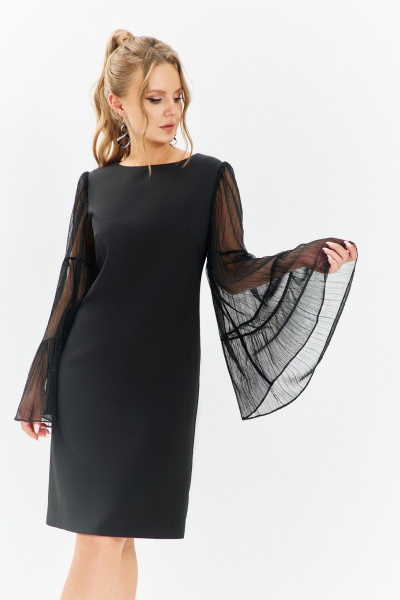Платье Euromoda 675 черный - фото 2