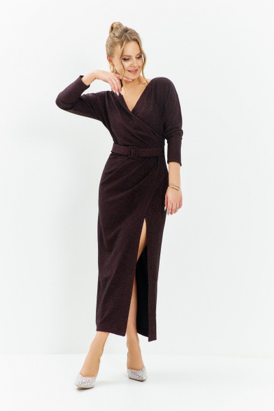Платье Euromoda 579 кофе - фото 1