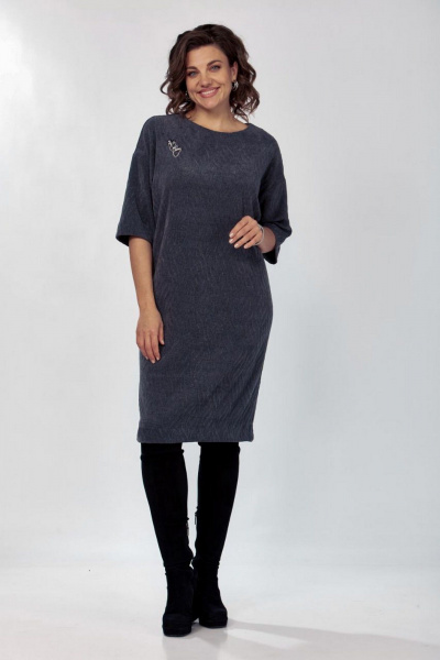 Платье Verita 2424 серый - фото 1