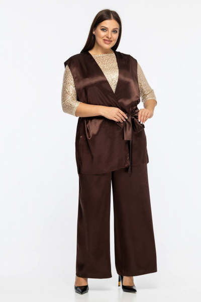 Жилет Avila 1008 коричневый - фото 4