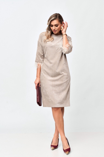 Платье Verita 2429 молочный - фото 7