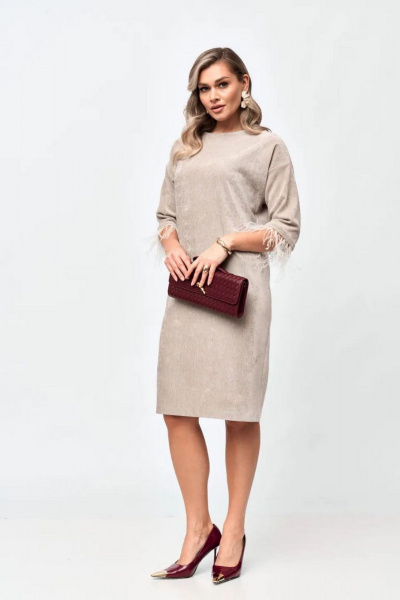 Платье Verita 2429 молочный - фото 2