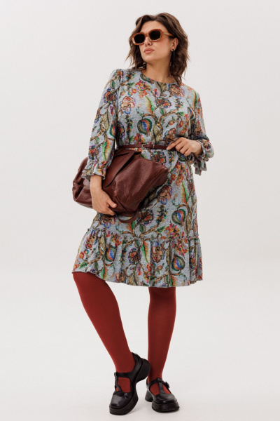 Платье Anelli 1775 экзотический_серый - фото 8