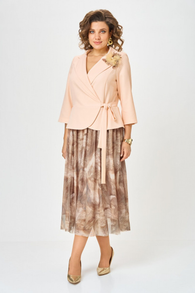 Платье Bonna Image 922/15 бежевый - фото 10